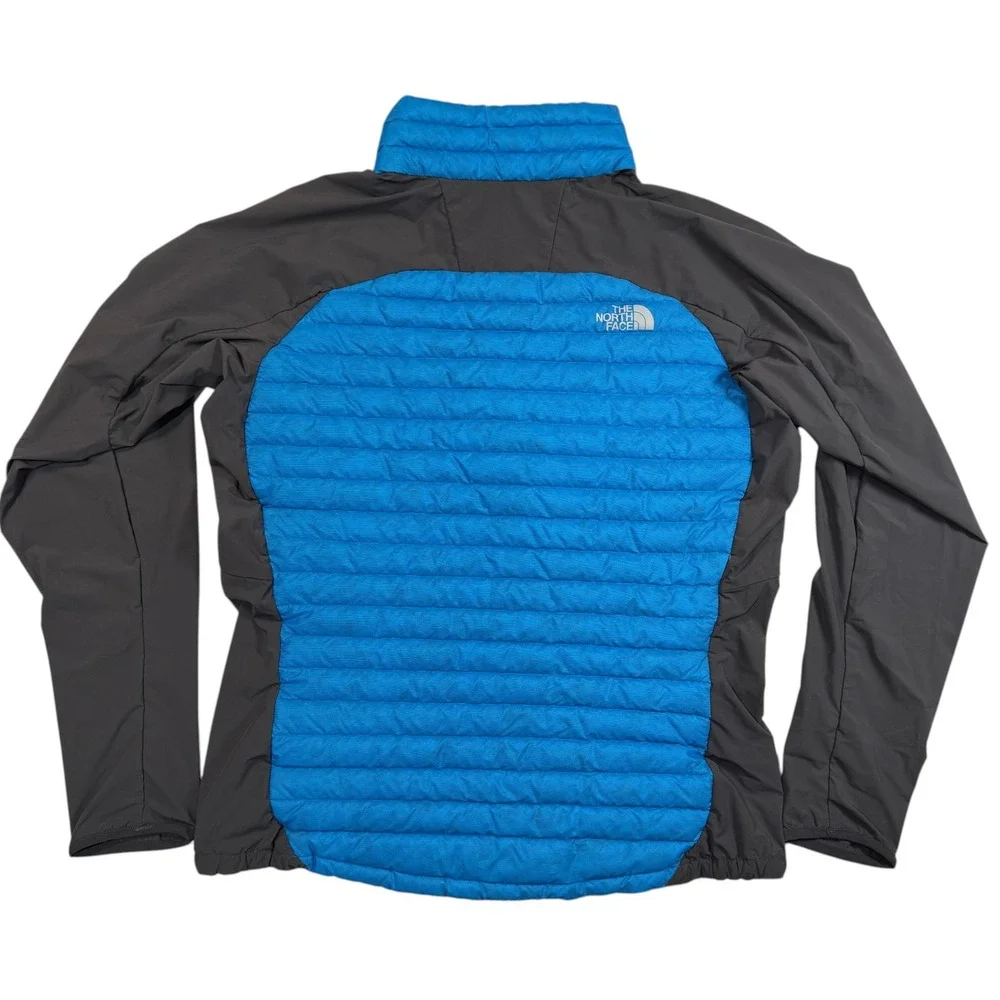 The North‎ Face Verto Micro Jacket Mens Large 800 Down Hybrid Puffer Blue Gray